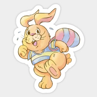 Easter Bunny Spring Gnome Easter Egg Hunting And Basket Gift Sticker